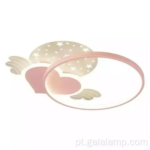 Decoração de casa moderna: luz de teto led rosa elegante